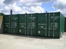 Externally stored metal container