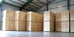 Warehoused crates, internally stored wooden containers or 'Deep' storage